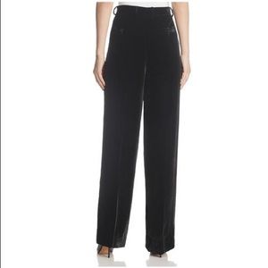 NWT High Waisted Theory Black Velvet Pants s6